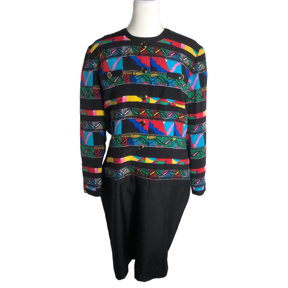 Anne Crimmins for Umi vintage long sleeve knee length dress. Sz 8